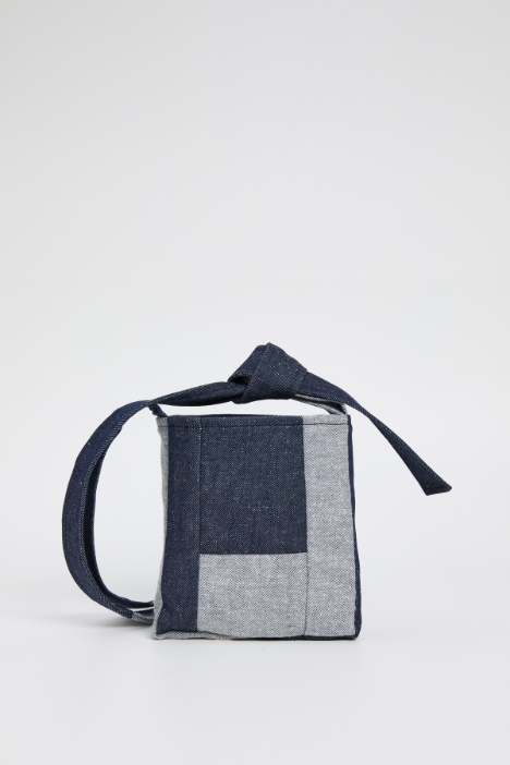 Borsa patchwork in jeans