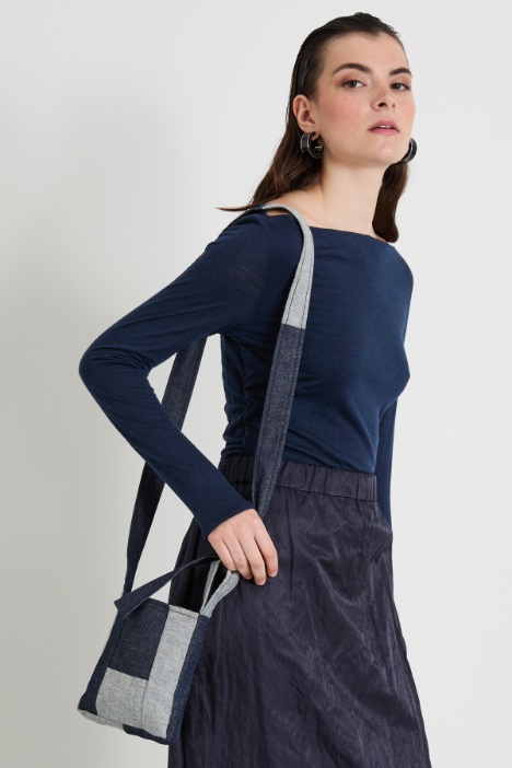 Patchwork jeans bag Intrend - 3