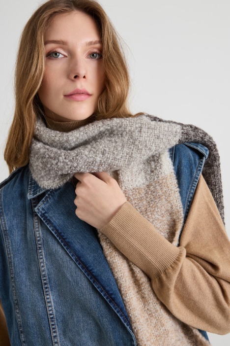 Bufanda de alpaca y lana