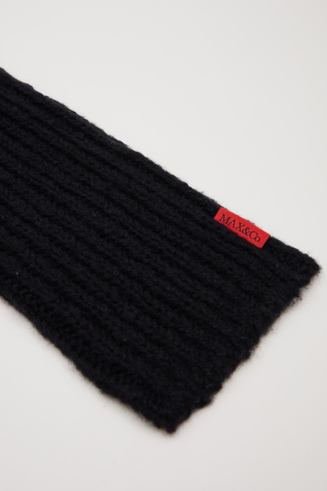 Manicotti in lana a coste