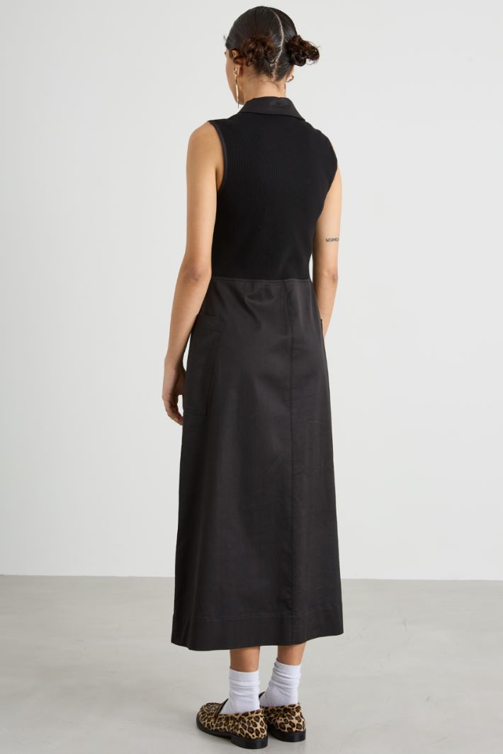 Jersey and gabardine dress Intrend - 3