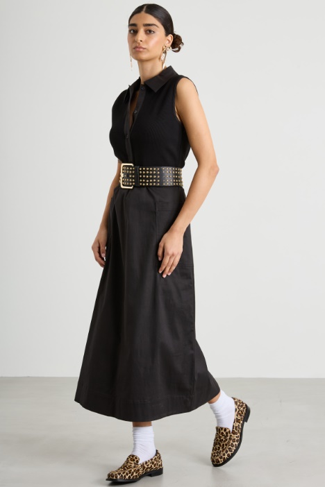 Jersey and gabardine dress Intrend
