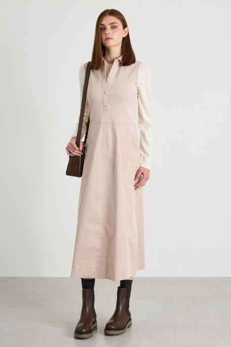 Jersey and gabardine dress Intrend