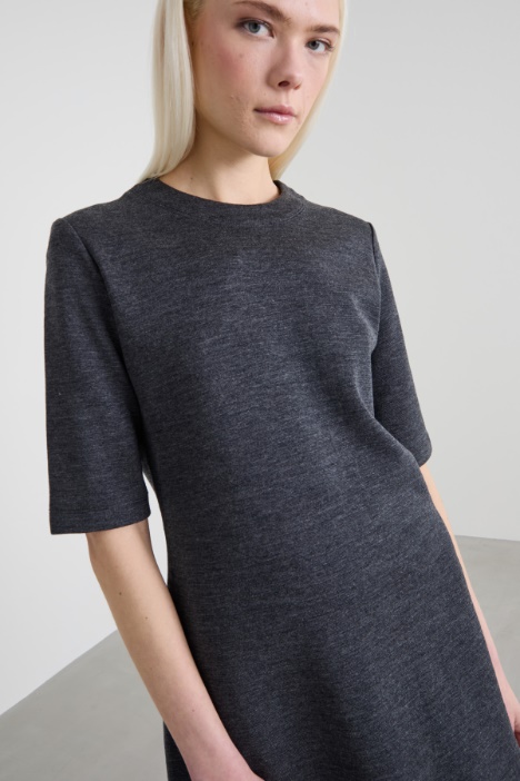 Vestido de punto de lana