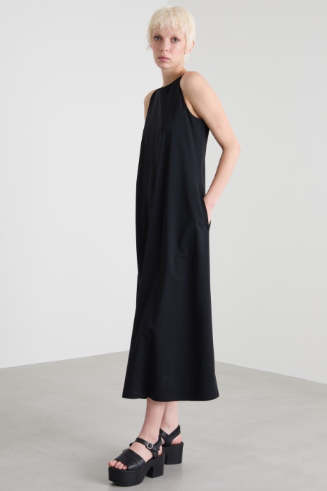 Abito svasato in jersey tecnico