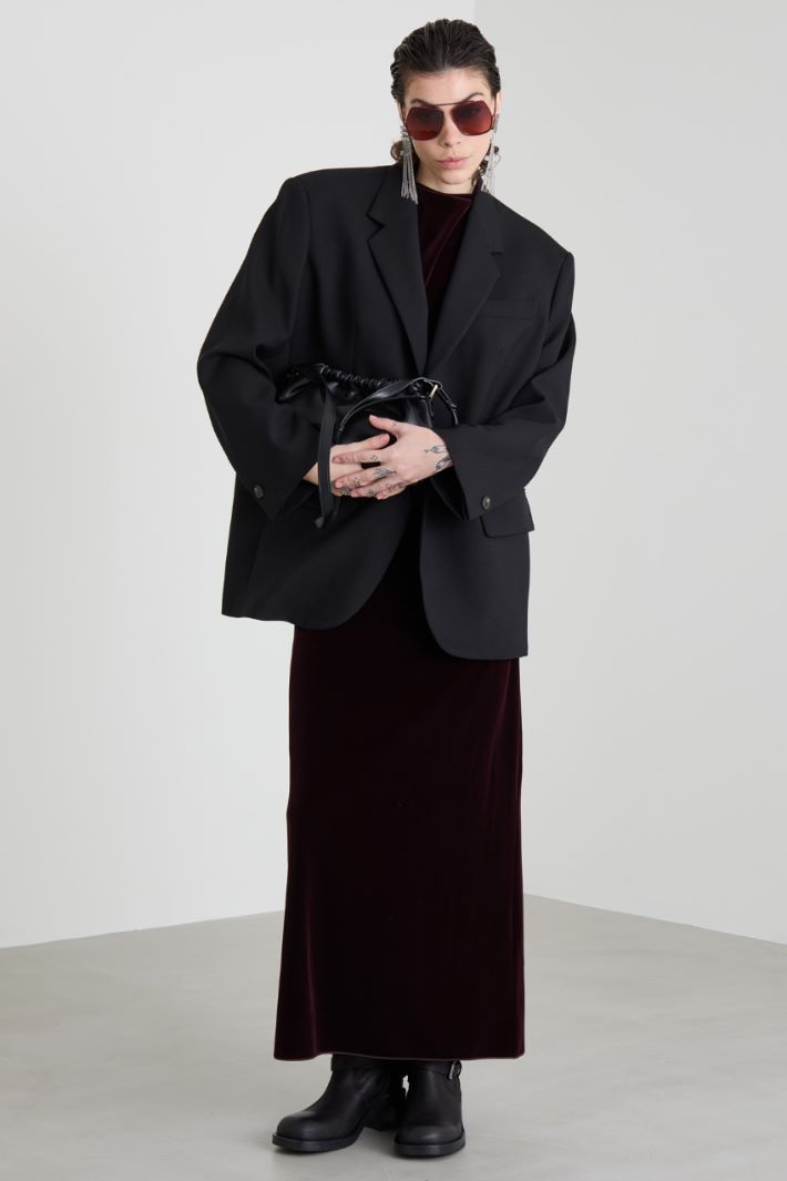 Velvet-jersey dress Intrend