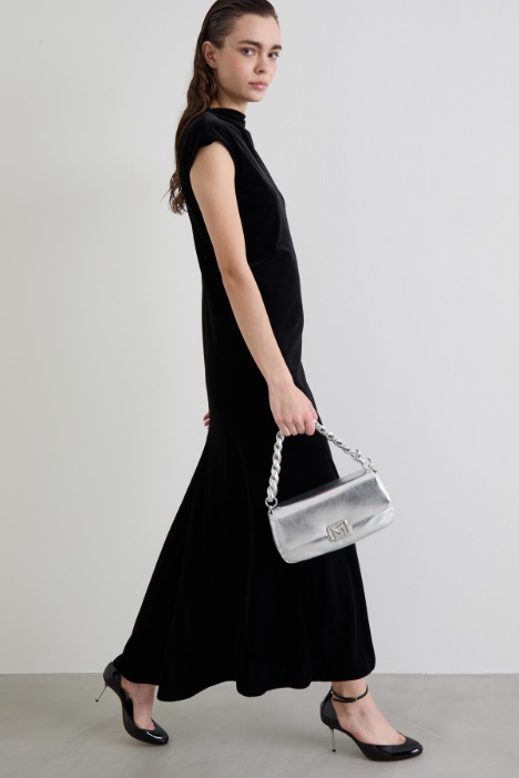 Abito in jersey velluto