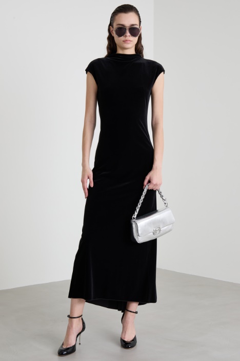Velvet-jersey dress Intrend
