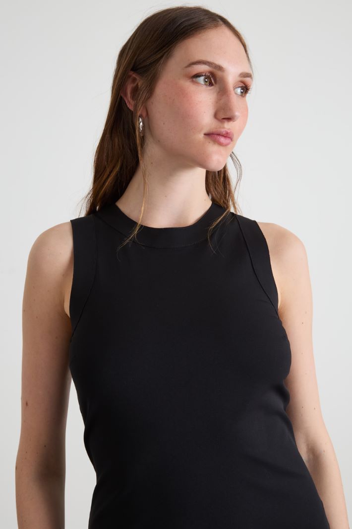 Technical jersey sheath dress Intrend - 4