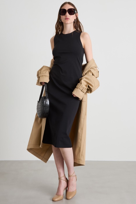 Technical jersey sheath dress Intrend