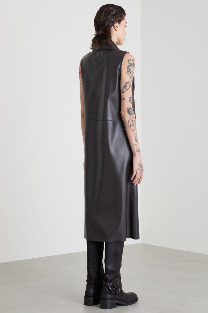Faux Leather dress Intrend - 3