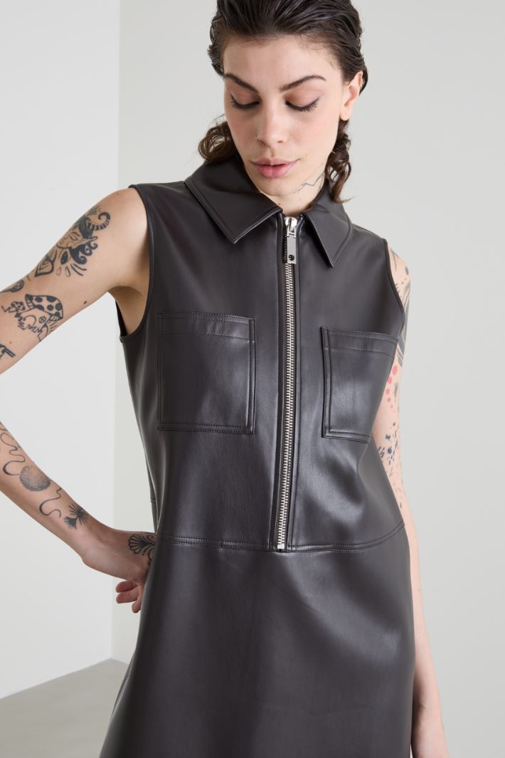 Faux Leather dress Intrend - 2