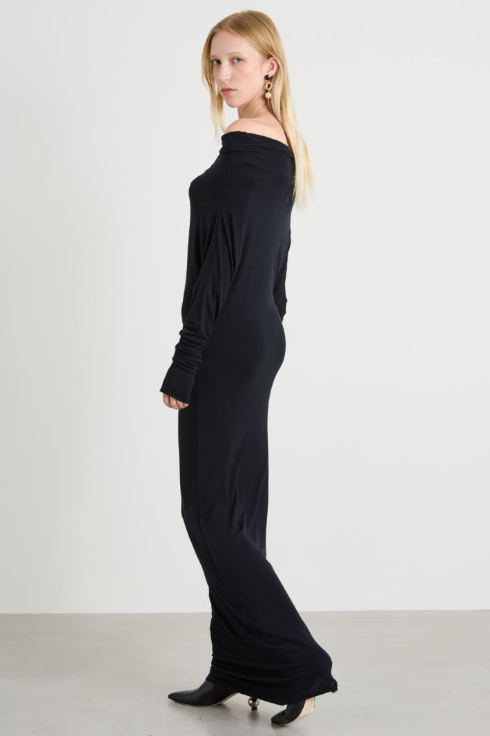 Cowl Neck Dress Intrend - 3
