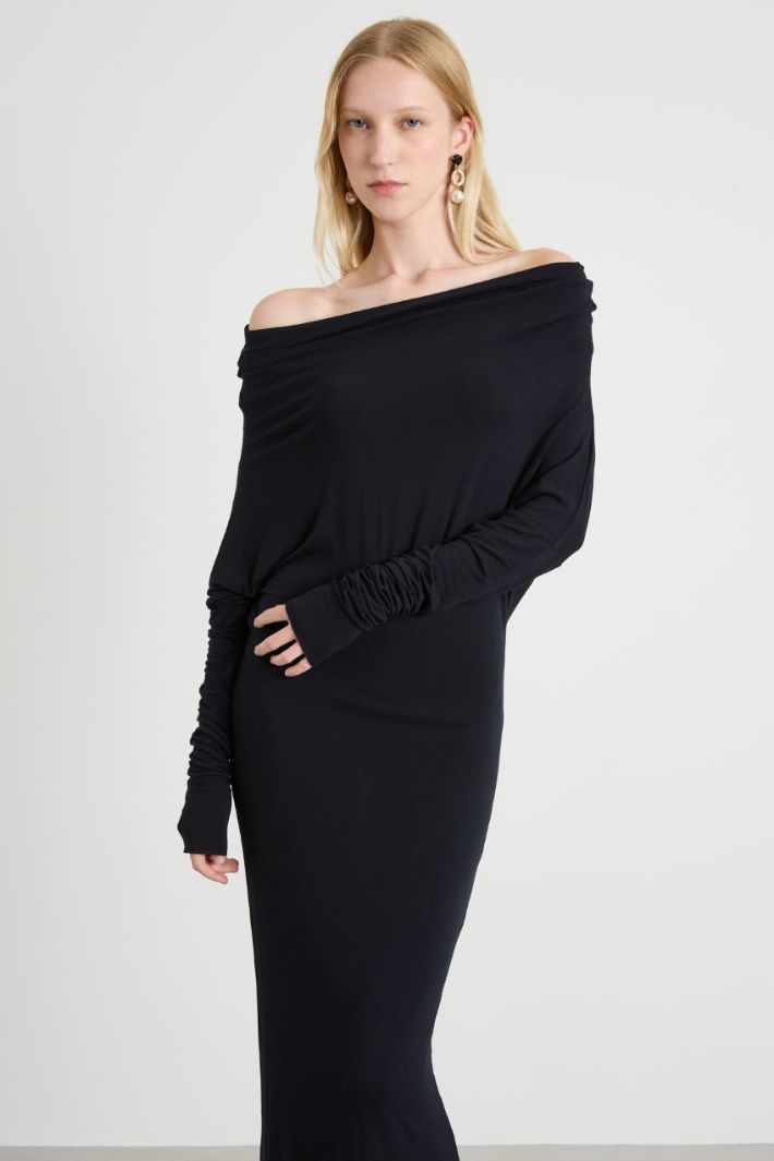 Cowl Neck Dress Intrend - 2