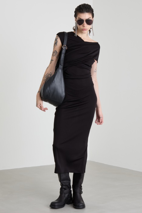 Draped jersey dress Intrend