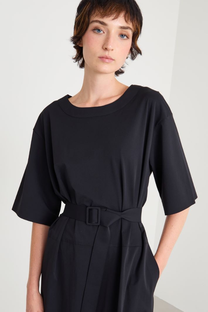 Technical jersey dress Intrend - 4