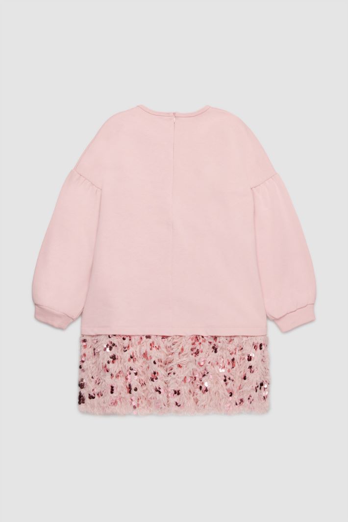 Vestido con flecos y lentejuelas Intrend - 2