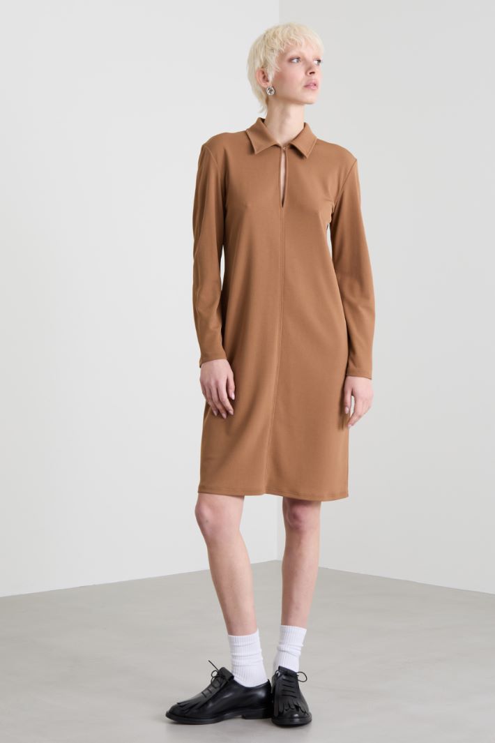 Jersey dress with belt Intrend - 2