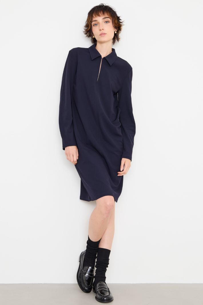 Jersey dress with belt Intrend - 2