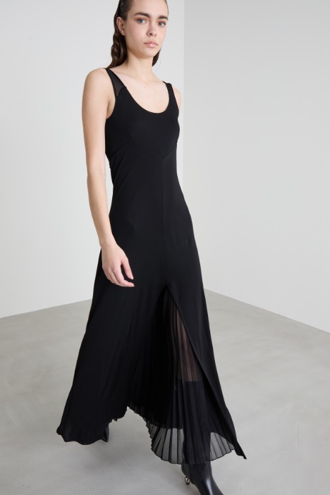 Abito in jersey crépe