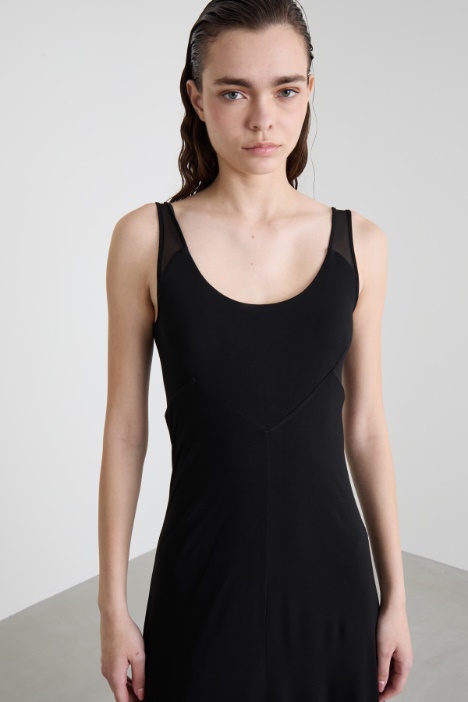 Abito in jersey crépe