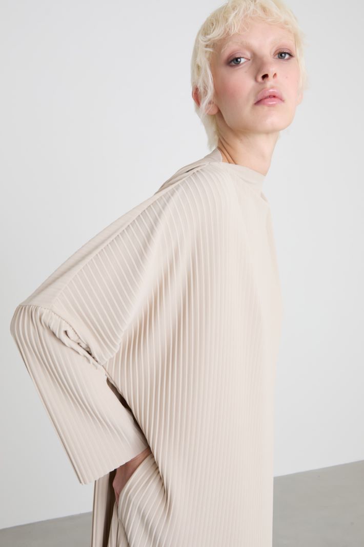 Pleated jersey dress Intrend - 4