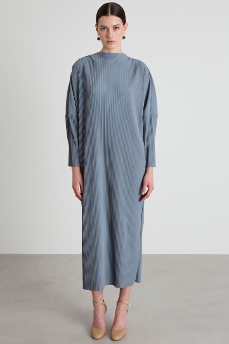 Abito in jersey plissè