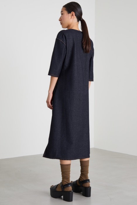 Abito in jersey effetto denim Intrend - 2