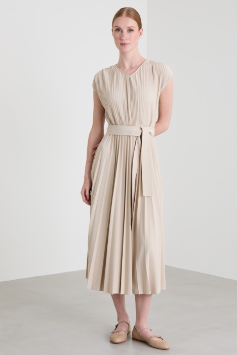 Abito midi plissé
