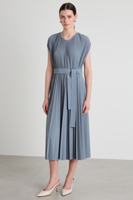 Abito midi plissé
