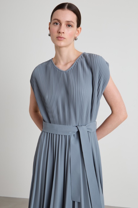Abito midi plissé