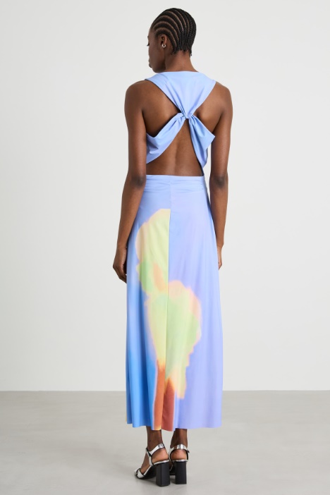 Vestido de punto estampado