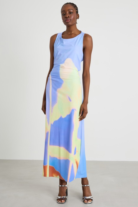 Vestido de punto estampado