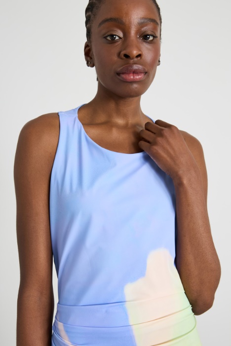 Vestido de punto estampado