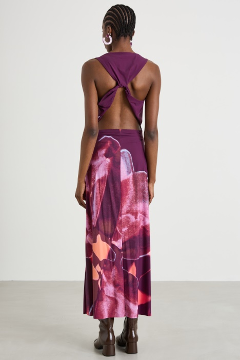 Vestido de punto estampado