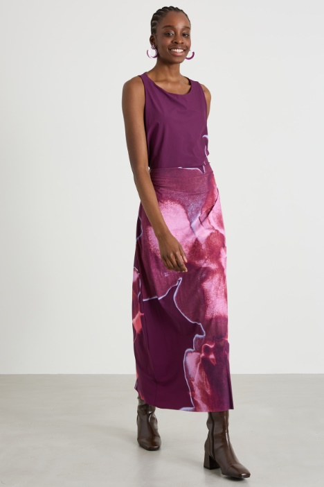 Vestido de punto estampado