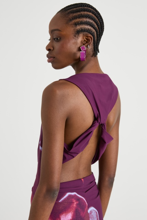 Vestido de punto estampado