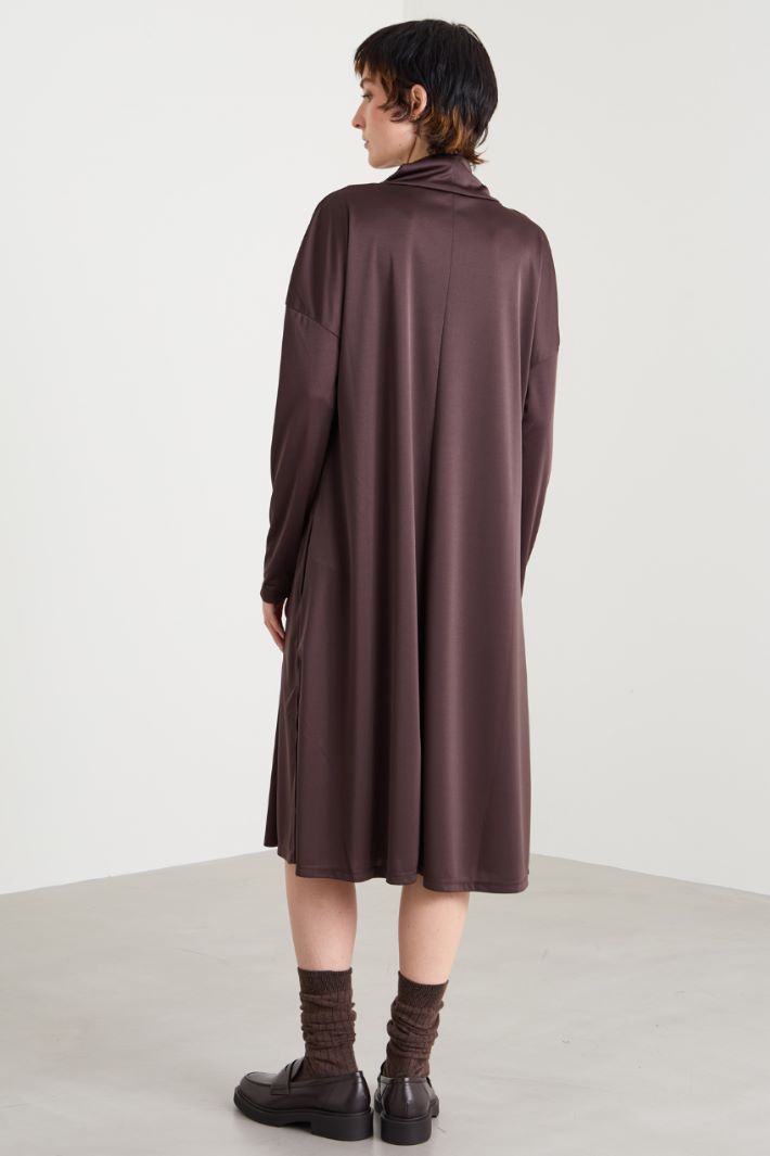 Fluid satin jersey dress Intrend - 3