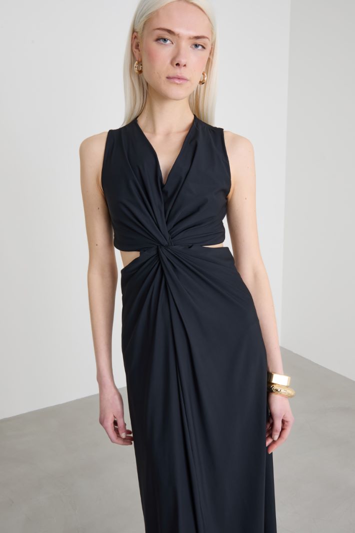Draped jersey dress Intrend - 4