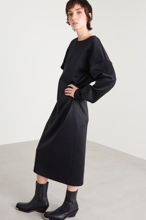 Abito midi in jersey