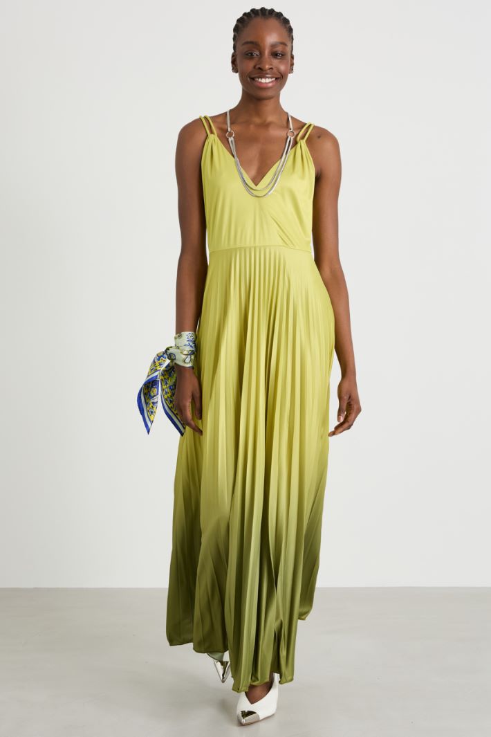 Long gradient jersey dress Intrend