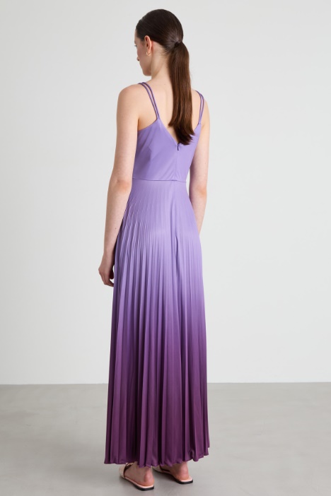 Vestido largo de punto con degradado