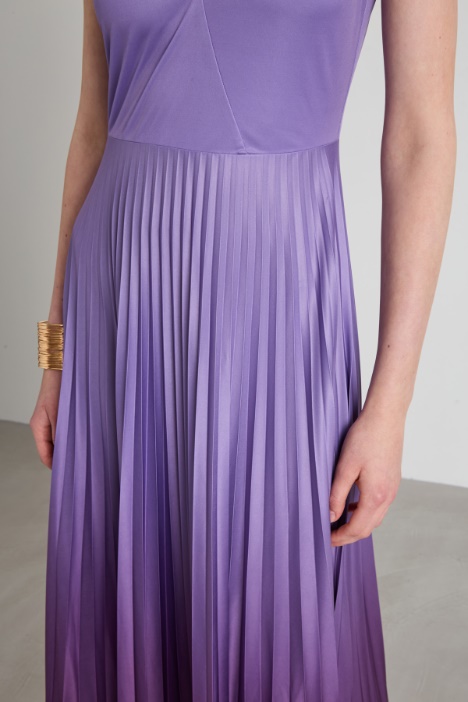 Vestido largo de punto con degradado