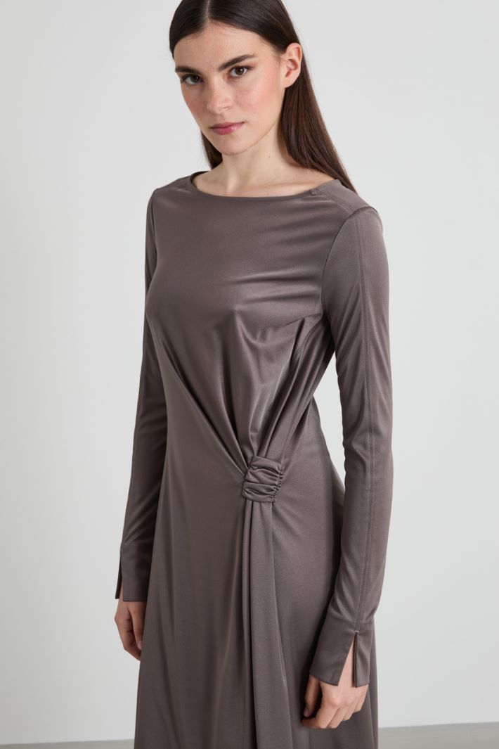 Fluid satin jersey dress Intrend - 4