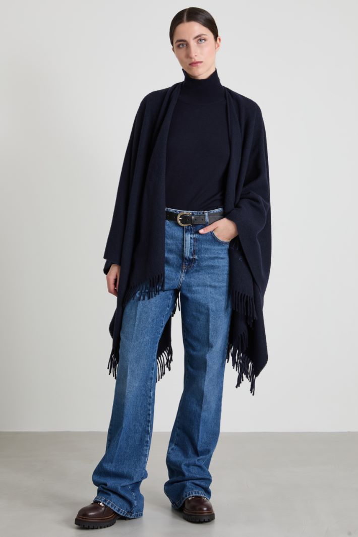 Wool poncho Intrend - 2