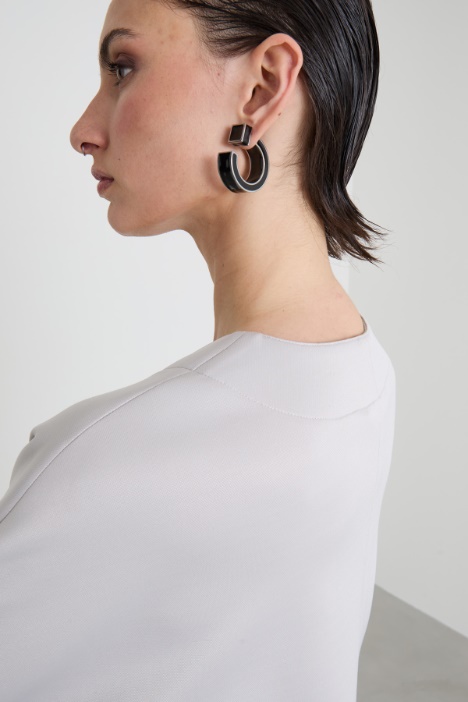 Enamel circle earrings Intrend - 2
