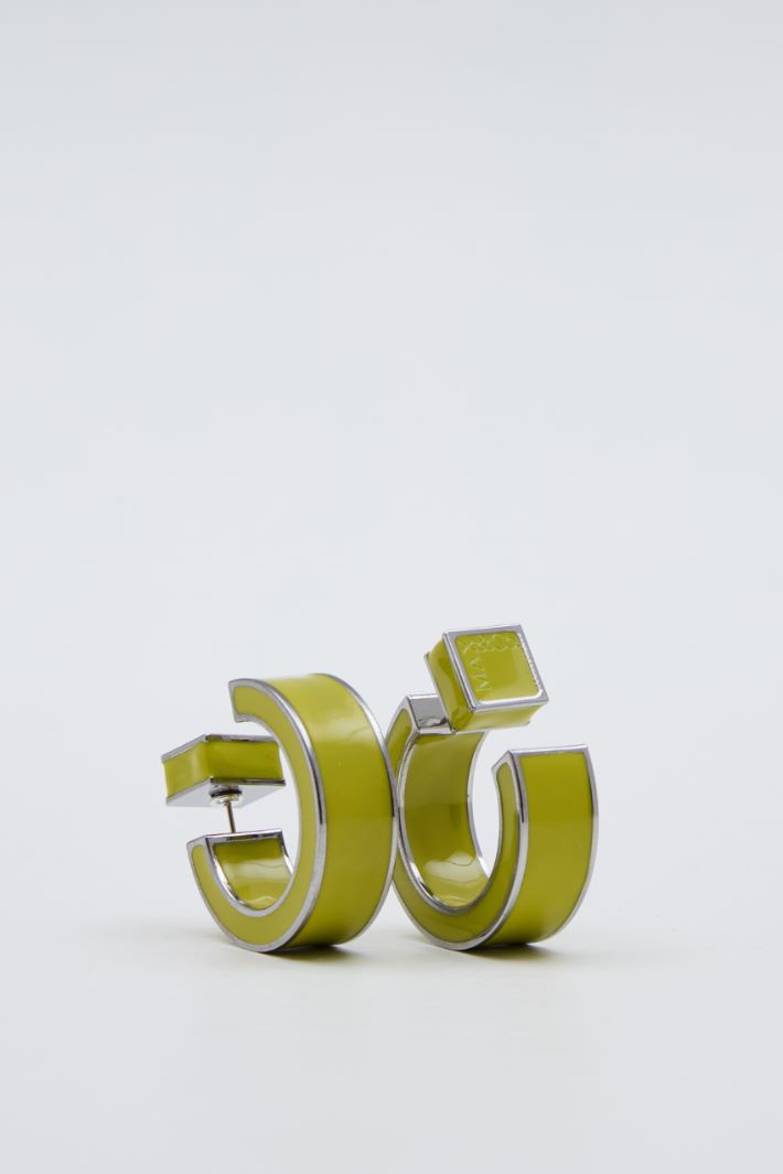Enamel circle earrings Intrend