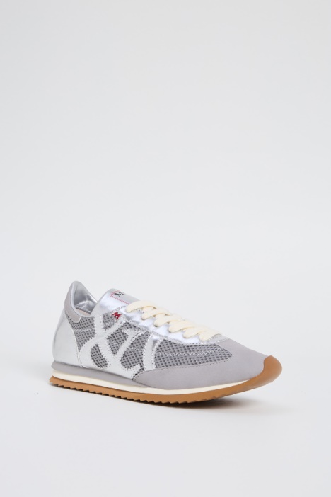 Sneakers in tessuto a rete