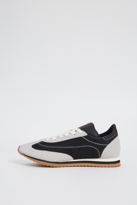 Sneakers in tessuto a rete