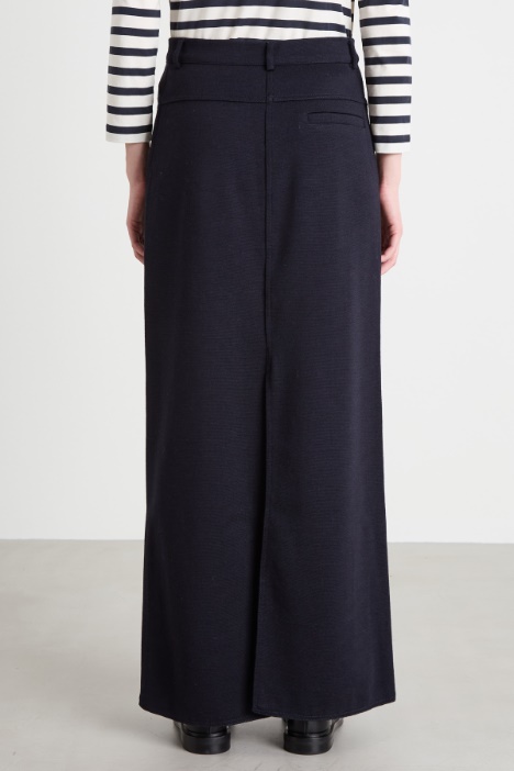 Gonna in jersey di lana